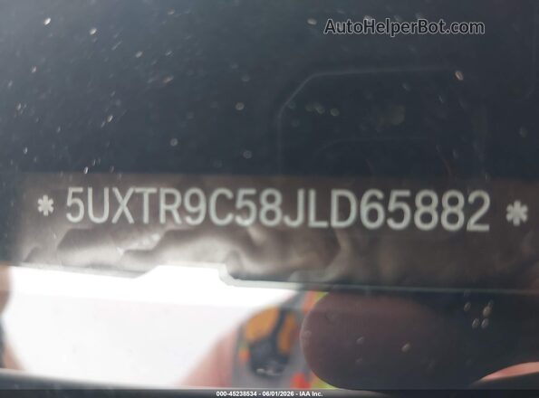 5UXTR9C58JLD65882 2018 BMW X3 White 