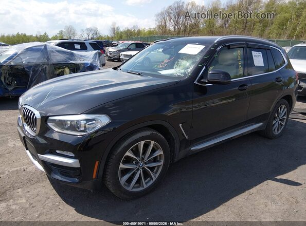5UXTR9C58KLD92789 2019 BMW X3 Black Przód lewy