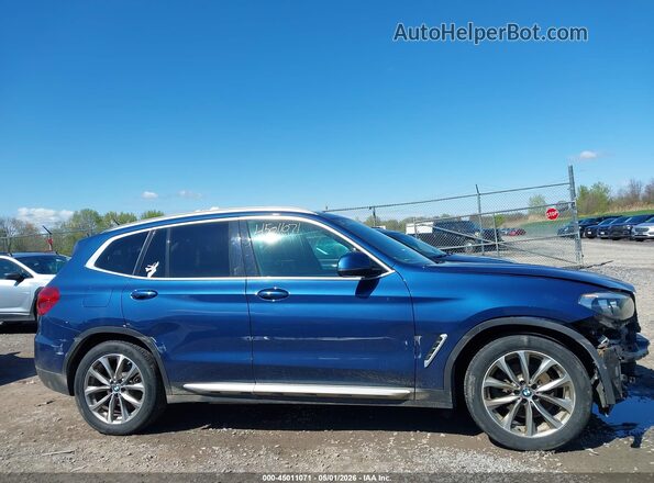 5UXTR9C58KLR08761 2019 BMW X3 Blue სალონის 360-გრადუსიანი ხედი