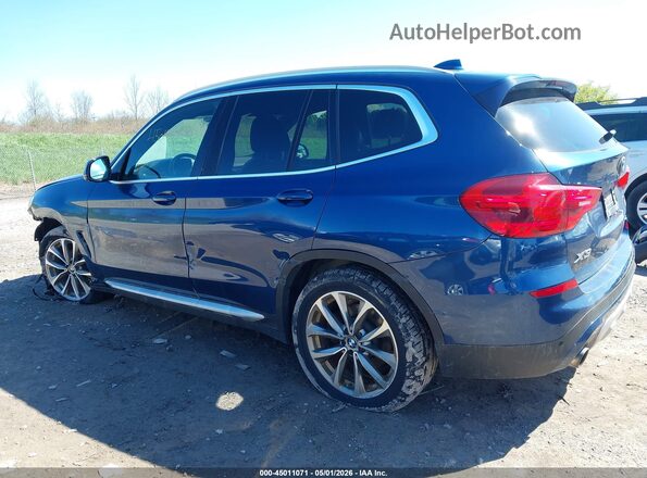5UXTR9C58KLR08761 2019 BMW X3 Blue უკანა მარცხენა