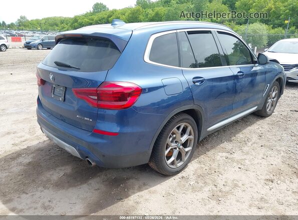 5UXTS1C03M9H13227 2021 BMW X3 Blue Rear right