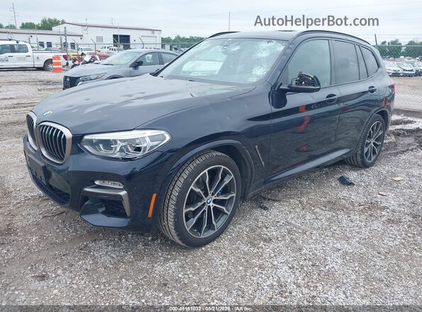 5UXTS3C5XK0Z10434 2019 BMW X3 Черный Передняя левая четверть