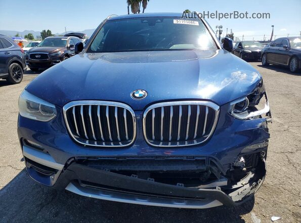 5UXTY3C01L9B08261 2020 BMW X3 Blue 