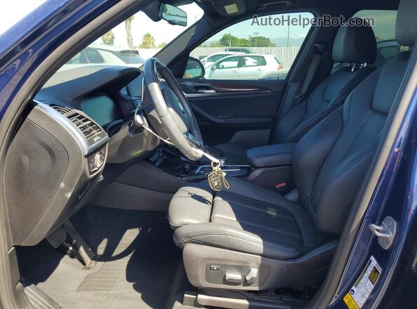 5UXTY3C01L9B08261 2020 BMW X3 Blue 