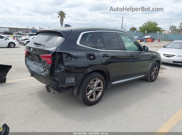 5UXTY3C02M9E60783 2021 BMW X3 Black Tył prawy
