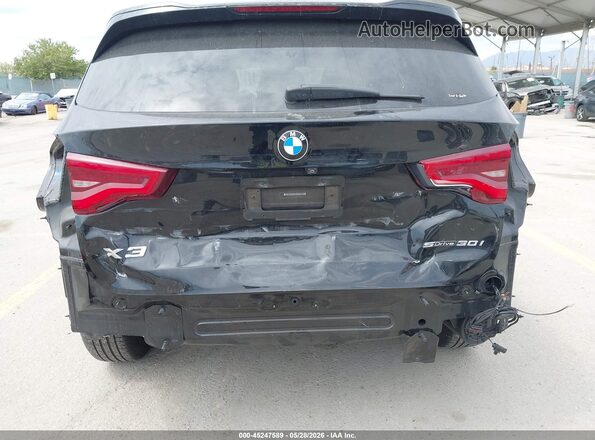 5UXTY3C02M9E60783 2021 BMW X3 Black Widok z przodu