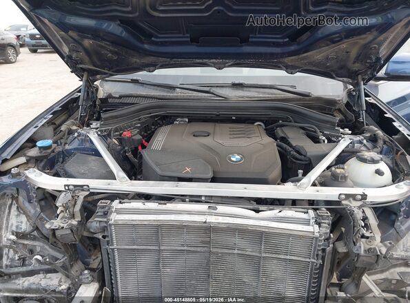 5UXTY3C03M9H85068 2021 BMW X3 Blue Rear view
