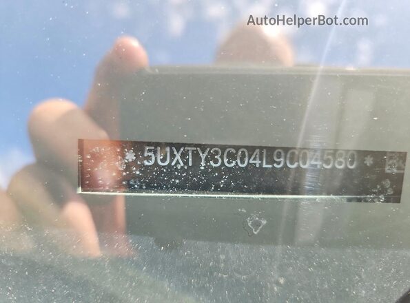 5UXTY3C04L9C04580 2020 BMW X3 Brown Widok naklejki z numerem VIN
