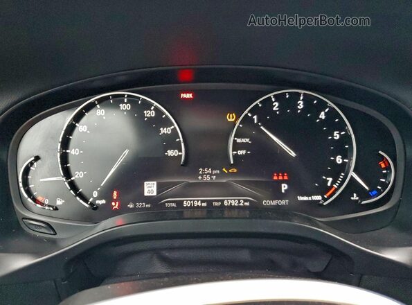 5UXTY3C04L9C04580 2020 BMW X3 Brown Widok zestawu wskaźników