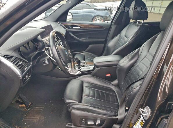 5UXTY3C04L9C04580 2020 BMW X3 Brown Widok wnętrza z przodu