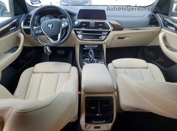 5UXTY3C04M9H13098 2021 BMW X3 White 