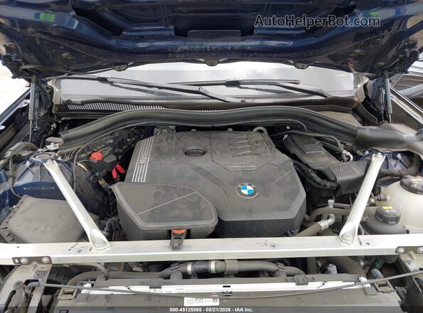 5UXTY3C07L9B31639 2020 BMW X3 Blue Rear view