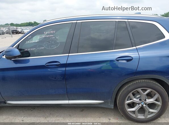 5UXTY3C07L9B31639 2020 BMW X3 Blue 
