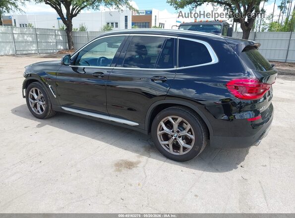 5UXTY3C08M9F36815 2021 BMW X3 Black Задня ліва чверть