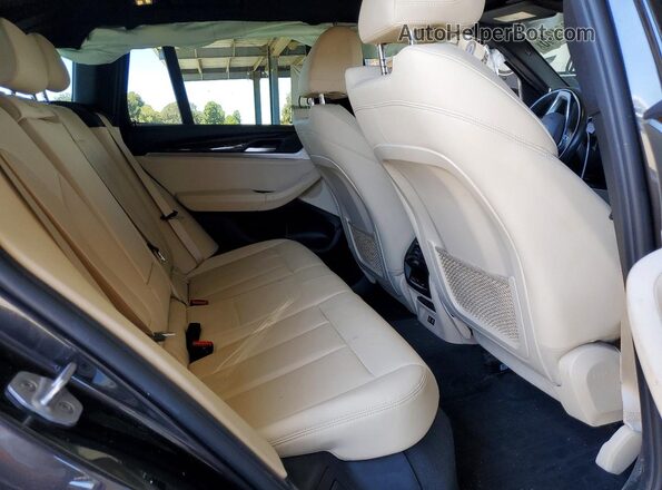 5UXTY3C09M9E19812 2021 BMW X3 Black Vista de los asientos traseros