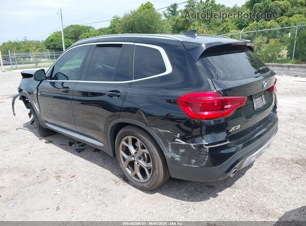 5UXTY3C09M9G01283 2021 BMW X3 Black Trasero izquierdo