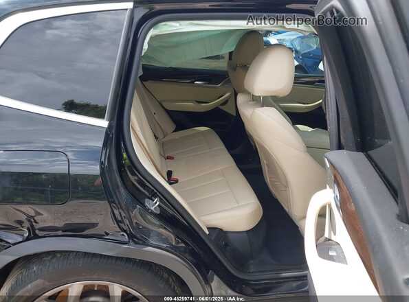 5UXTY3C09M9G01283 2021 BMW X3 Black Vista de la etiqueta del VIN