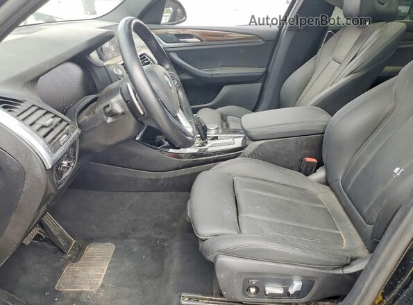 5UXTY3C0XM9F21474 2021 BMW X3 Black Вид салону спереду