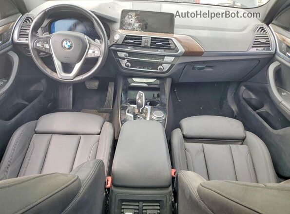 5UXTY3C0XM9F21474 2021 BMW X3 Black Вид панелі приладів