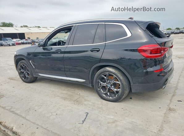 5UXTY3C0XM9F21474 2021 BMW X3 Black Задня ліва чверть