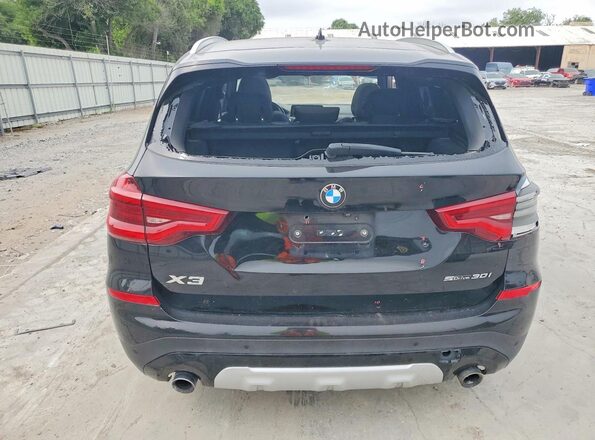 5UXTY3C0XM9F21474 2021 BMW X3 Black Вид ззаду