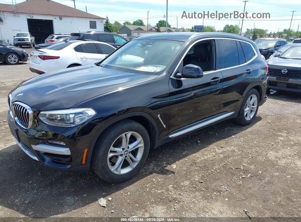 5UXTY5C01LLE57984 2020 BMW X3 Black Front left