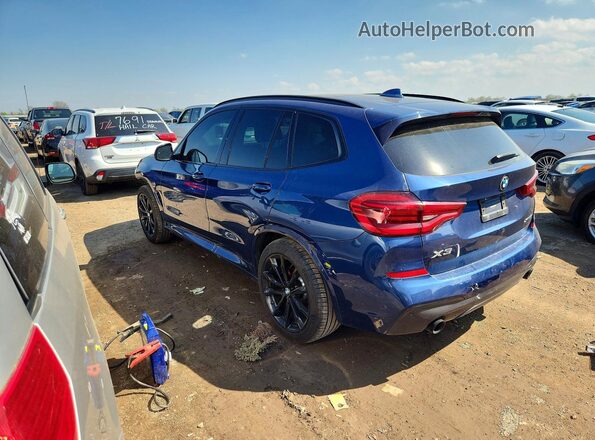5UXTY5C01M9G50151 2021 BMW X3 Blue Tył lewy