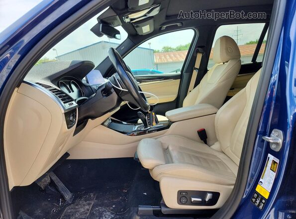 5UXTY5C02L9C32146 2020 BMW X3 Blue Սալոնի դիմացի տեսք