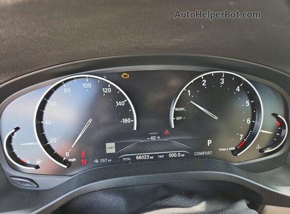 5UXTY5C02L9C32146 2020 BMW X3 Blue Սարքավորումների վահանակի տեսք