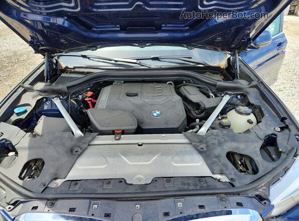 5UXTY5C02L9C32146 2020 BMW X3 Blue Սալոնի հետևի տեսք