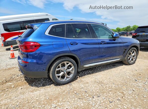 5UXTY5C02L9C32146 2020 BMW X3 Blue Հետևի աջ