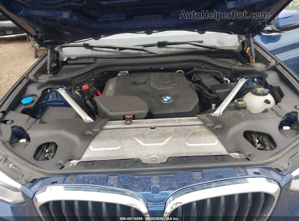 5UXTY5C02M9E07061 2021 BMW X3 Blue Vista trasera