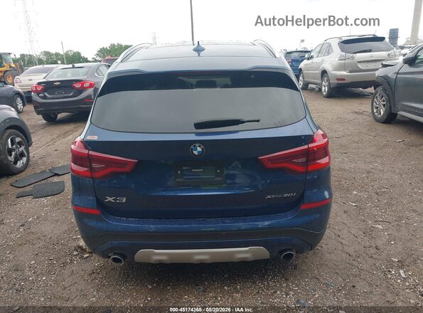 5UXTY5C02M9E07061 2021 BMW X3 Blue 