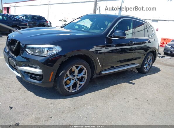 5UXTY5C02M9E41839 2021 BMW X3 Black 