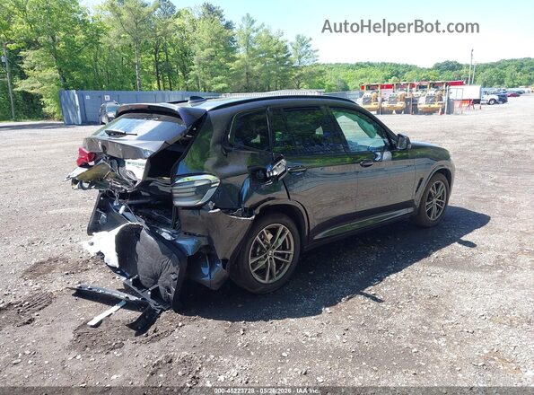 5UXTY5C02M9F26115 2021 BMW X3 Black Հետևի աջ