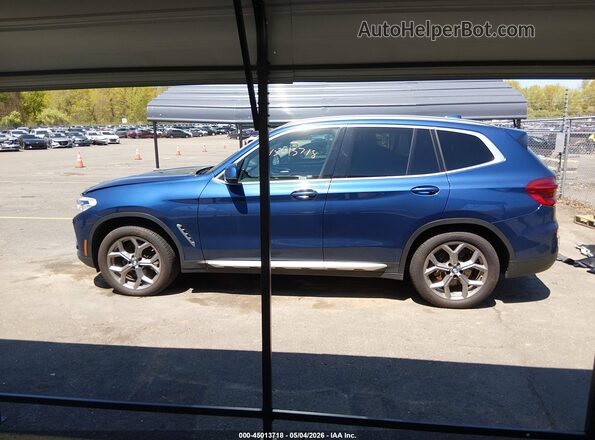 5UXTY5C03LLT33440 2020 BMW X3 Blue 