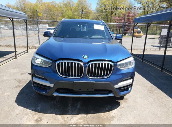 5UXTY5C03LLT33440 2020 BMW X3 Blue 