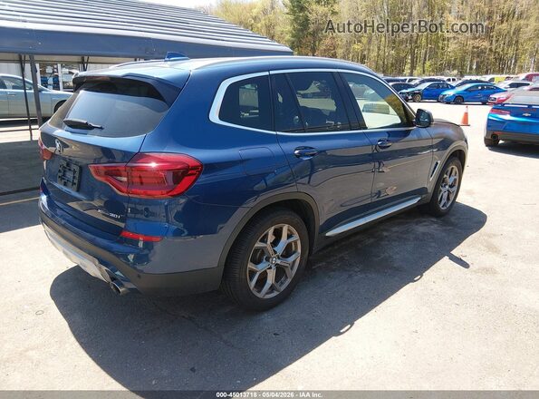 5UXTY5C03LLT33440 2020 BMW X3 Blue 