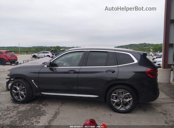 5UXTY5C03M9F57311 2021 BMW X3 Black Widok wnętrza 360 stopni