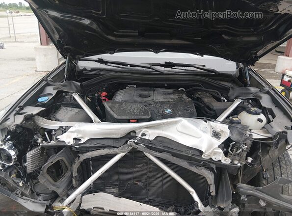 5UXTY5C03M9F57311 2021 BMW X3 Black Widok z tyłu