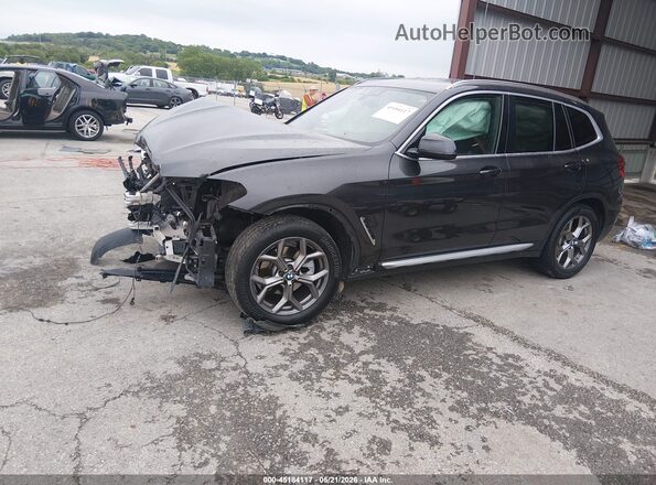 5UXTY5C03M9F57311 2021 BMW X3 Black Przód lewy