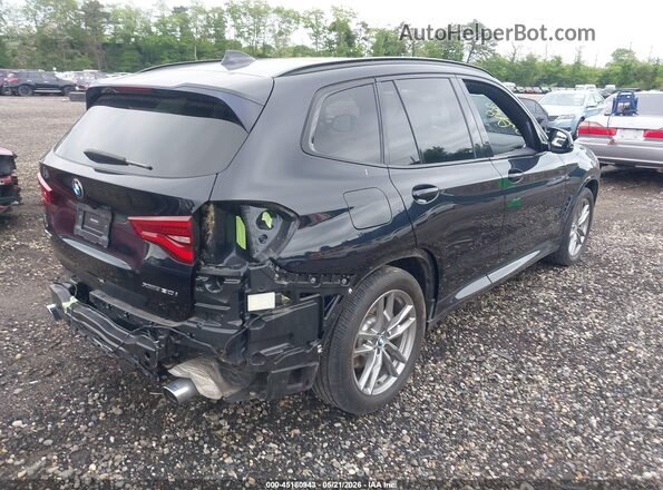 5UXTY5C05L9B95691 2020 BMW X3 Черный Задняя правая четверть