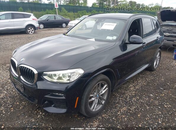 5UXTY5C05L9B95691 2020 BMW X3 Черный Передняя левая четверть