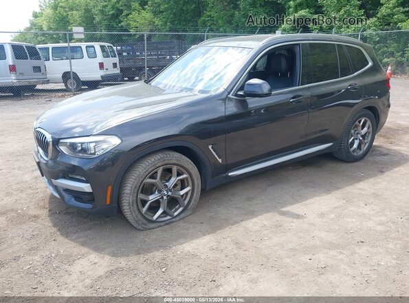 5UXTY5C05L9D56556 2020 BMW X3 Серый Передняя левая четверть