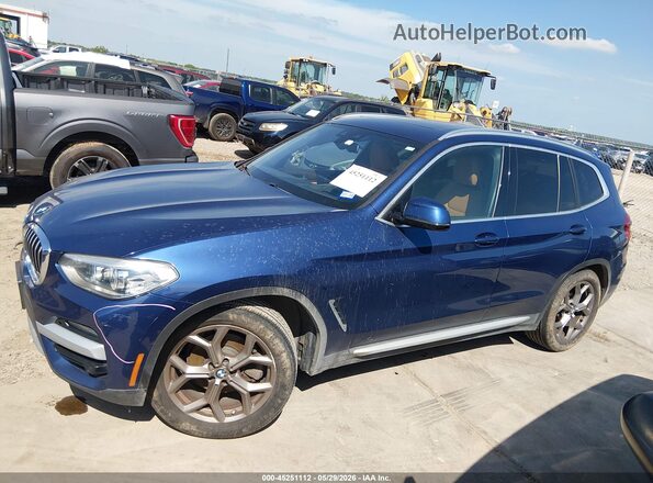 5UXTY5C05LLT34475 2020 BMW X3 Blue 360 interior view