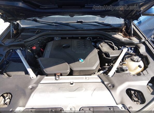 5UXTY5C05LLT34475 2020 BMW X3 Blue Rear view