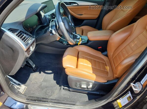 5UXTY5C07L9C15102 2020 BMW X3 Black Front interior view