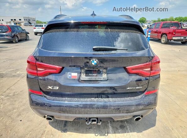 5UXTY5C07L9C15102 2020 BMW X3 Black Rear view