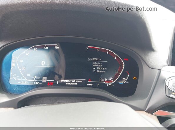 5UXTY5C07M9E69121 2021 BMW X3 Black 
