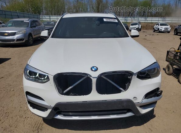 5UXTY5C07M9G01245 2021 BMW X3 White Widok z przodu